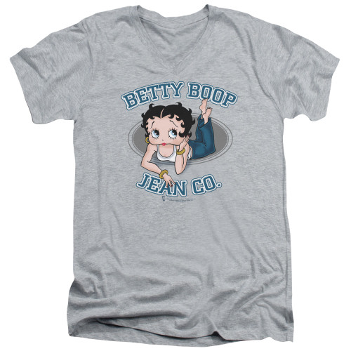 Image for Betty Boop V Neck T-Shirt - Jean Co.