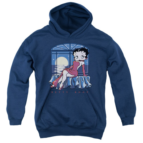 Image for Betty Boop Youth Hoodie - Moonlight