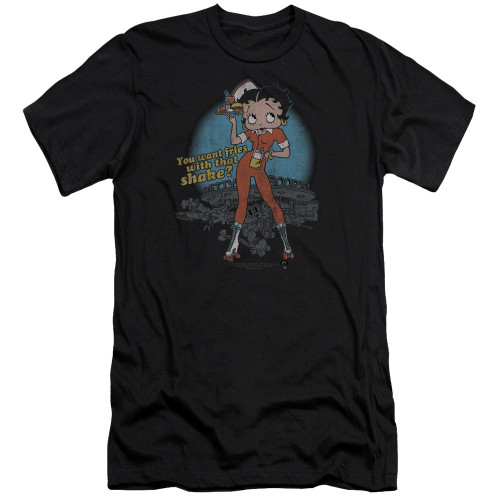Image for Betty Boop Premium Canvas Premium Shirt - Fries With That