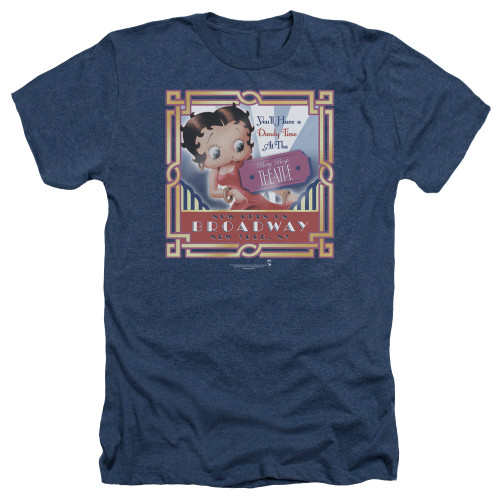 Image for Betty Boop Heather T-Shirt - On Broadway