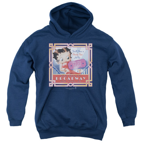 Image for Betty Boop Youth Hoodie - On Broadway