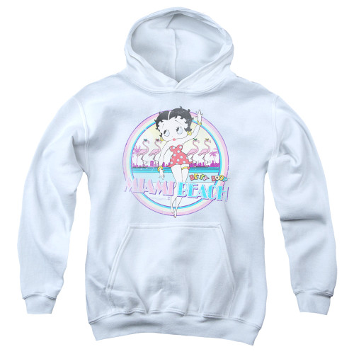 Image for Betty Boop Youth Hoodie - Miami Beach