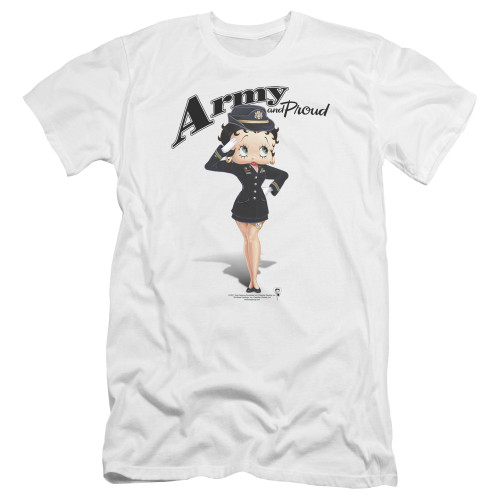 Image for Betty Boop Premium Canvas Premium Shirt - Army Boop