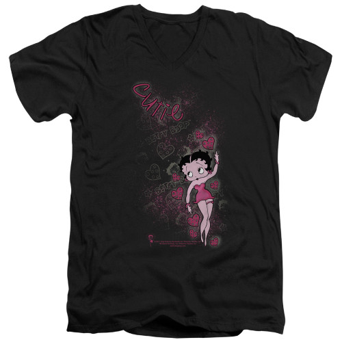 Image for Betty Boop V Neck T-Shirt - Cutie