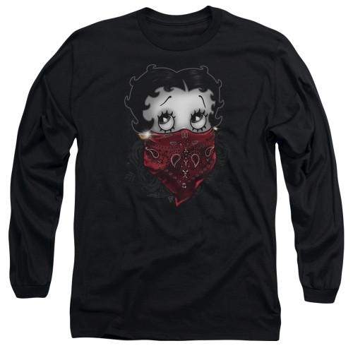 Image for Betty Boop Long Sleeve Shirt - Bandana & Roses