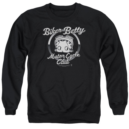 Image for Betty Boop Crewneck - Chromed Logo