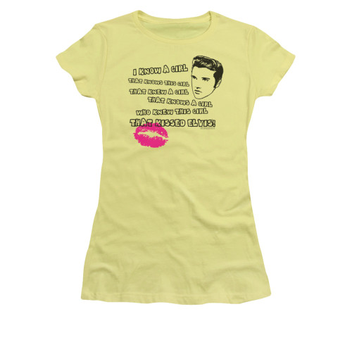 Elvis Girls T-Shirt - A Girl That Kissed Elvis