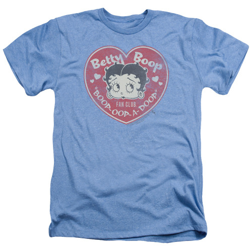 Image for Betty Boop Heather T-Shirt - Fan Club Heart
