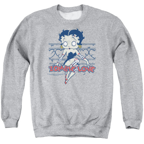 Image for Betty Boop Crewneck - Zombie Pin Up
