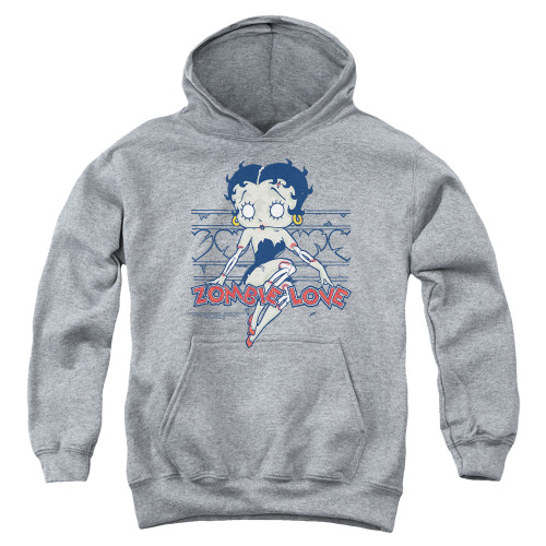 Image for Betty Boop Youth Hoodie - Zombie Pin Up