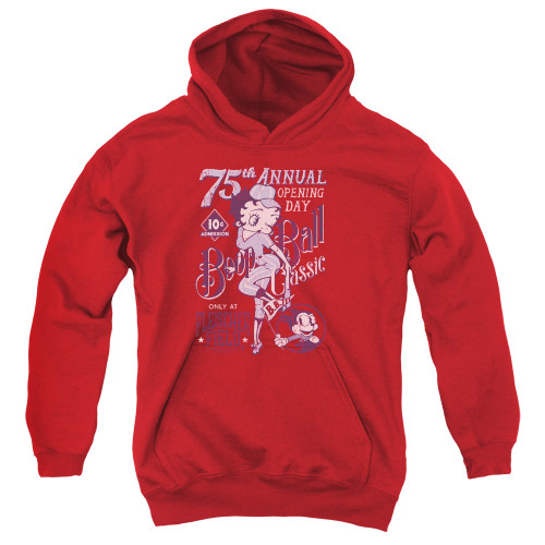 Image for Betty Boop Youth Hoodie - Boop Ball