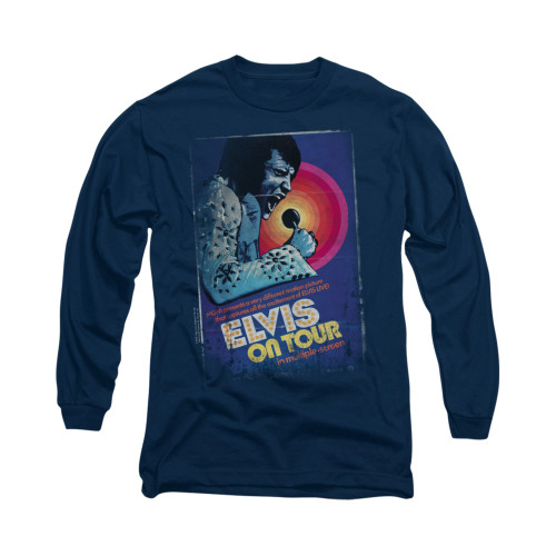 Elvis Long Sleeve T-Shirt - On Tour Poster