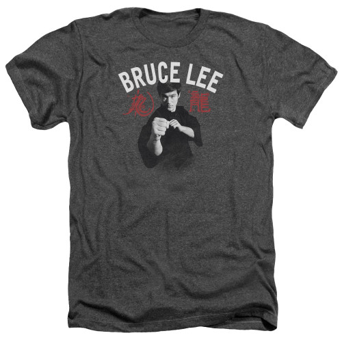 Image for Bruce Lee Heather T-Shirt - Ready