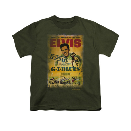 Elvis Youth T-Shirt - GI Blues Poster