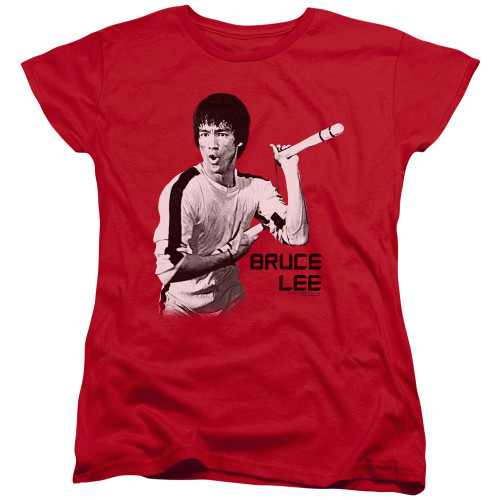 Image for Bruce Lee Womans T-Shirt - Nunchuck