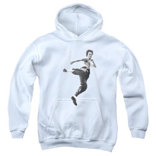 Image for Bruce Lee Youth Hoodie - Flying Kick