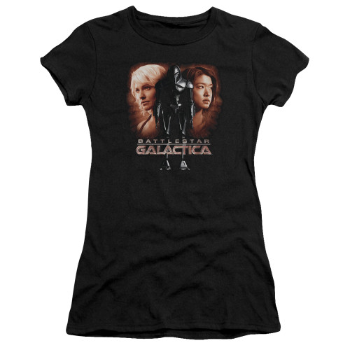 Image for Battlestar Galactica Girls T-Shirt - Created by Man
