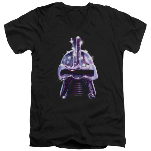 Image for Battlestar Galactica V Neck T-Shirt - Retro Cylon Head