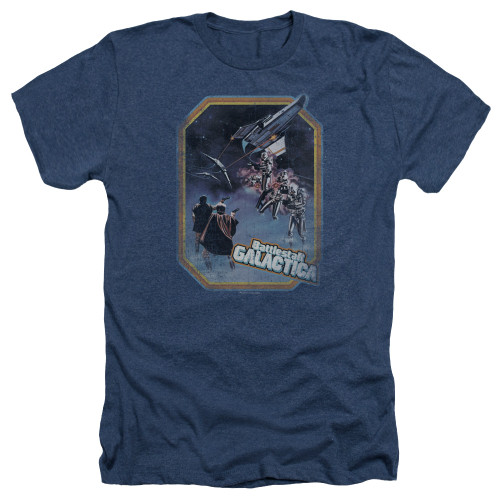 Image for Battlestar Galactica Heather T-Shirt - Poster