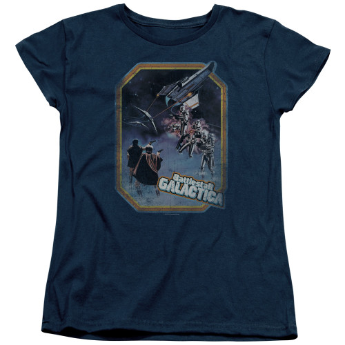 Image for Battlestar Galactica Womans T-Shirt - Poster