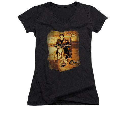 Elvis Girls V Neck T-Shirt - Hit the Road