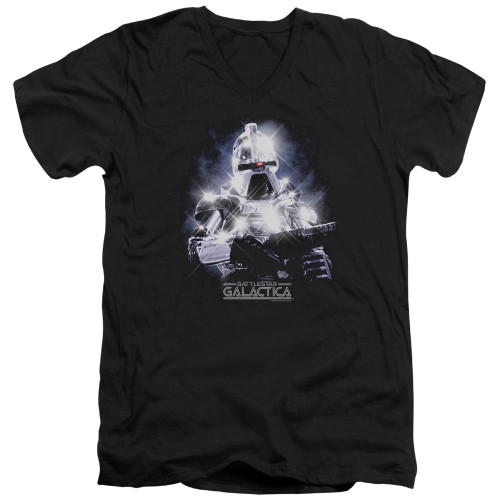 Image for Battlestar Galactica V Neck T-Shirt - 35th Anniversary Cylon