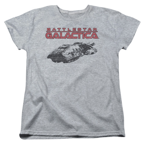Image for Battlestar Galactica Womans T-Shirt - Ship Logo