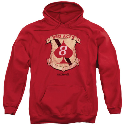 Image for Battlestar Galactica Hoodie - Red Aces Badge