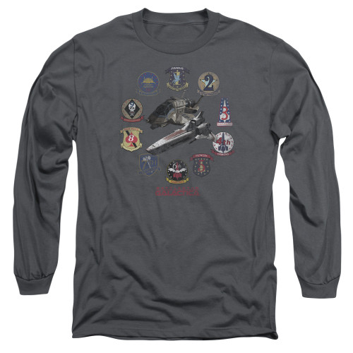 Image for Battlestar Galactica Long Sleeve Shirt - Badges