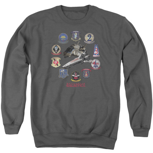 Image for Battlestar Galactica Crewneck - Badges