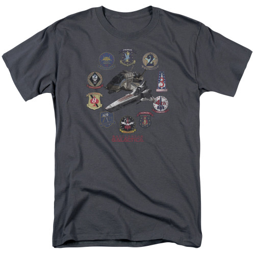 Image for Battlestar Galactica T-Shirt - Badges