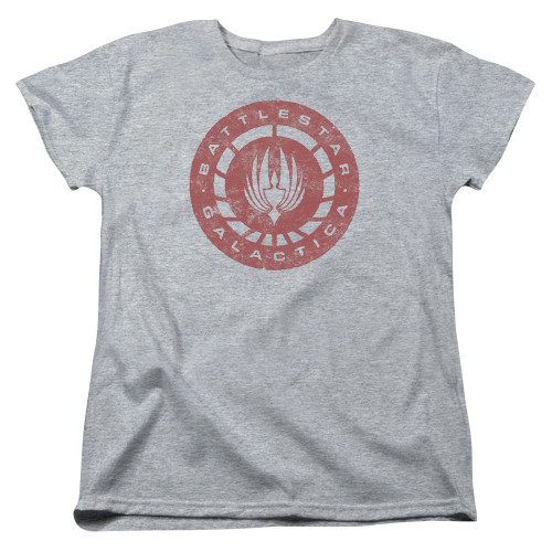 Image for Battlestar Galactica Womans T-Shirt - Eroded Logo
