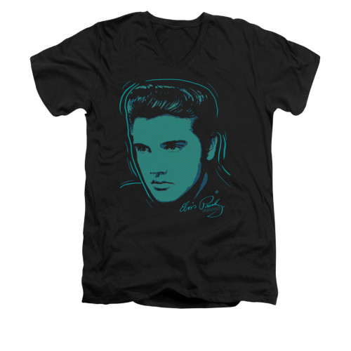 Elvis V-Neck T-Shirt Young Dots