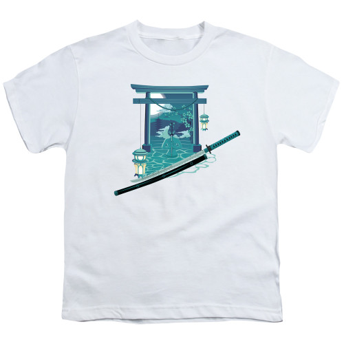 Image for Anime Youth T-Shirt - Nightfall Tori Gate With Sword