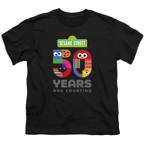 Image for Sesame Street Youth T-Shirt - 50 Years