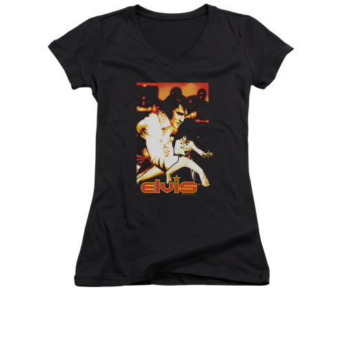 Elvis Girls V Neck T-Shirt - Showman
