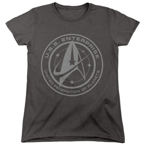 Image for Star Trek Discovery Womans T-Shirt - Enterprise Crest