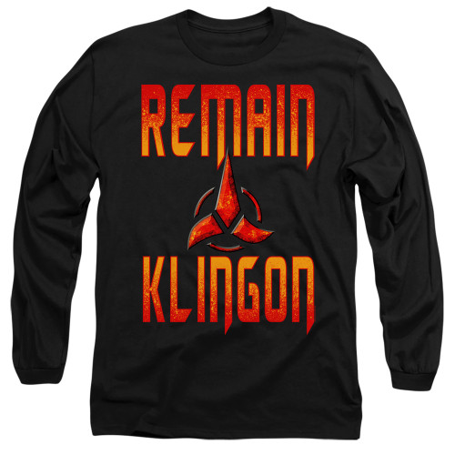 Image for Star Trek Discovery Long Sleeve Shirt - Remain Klingon