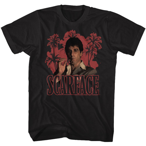 Image for Scarface T-Shirt - Red Palms