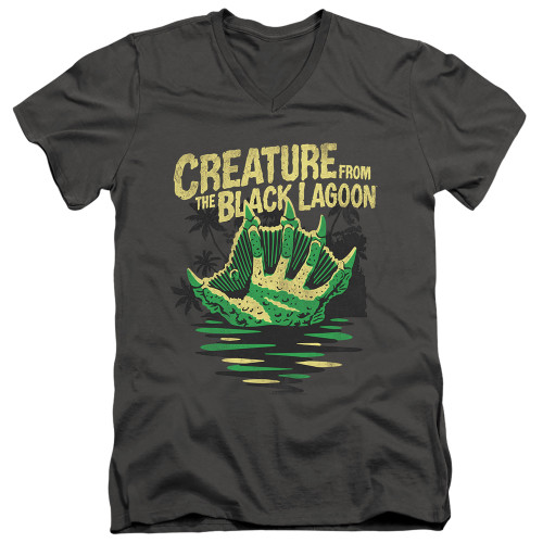Image for The Creature From the Black Lagoon V Neck T-Shirt - Creature Breacher