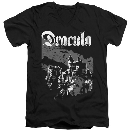 Image for Dracula V Neck T-Shirt - Castle