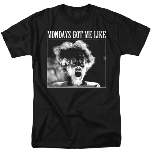 Image for Bride of Frankenstein T-Shirt - Mondays Got Me Like