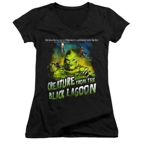 Image for The Creature From the Black Lagoon Girls V Neck - Not Since the Beginning of Time