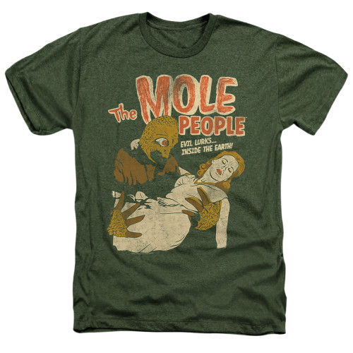 Image for The Mole People Heather T-Shirt - Evil Lurks