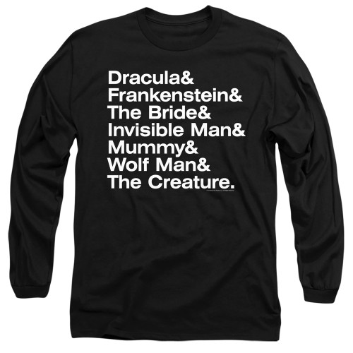 Image for Universal Monsters Long Sleeve Shirt - Ampersand Monsters