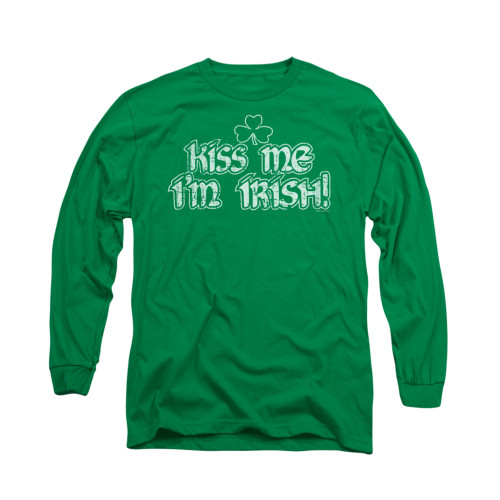 Saint Patricks Day Long Sleeve T-Shirt - Kiss Me I'm Irish