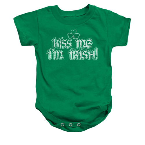 Saint Patricks Day Baby Creeper - Kiss Me I'm Irish