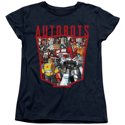 Image for Transformers Woman's T-Shirt - Autobot Collage