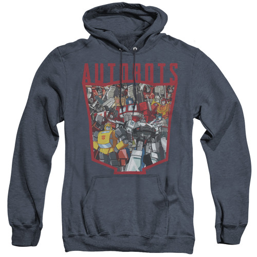 Image for Transformers Heather Hoodie - Autobot Collage
