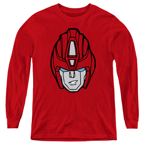 Image for Transformers Youth Long Sleeve T-Shirt - Hot Rod Head